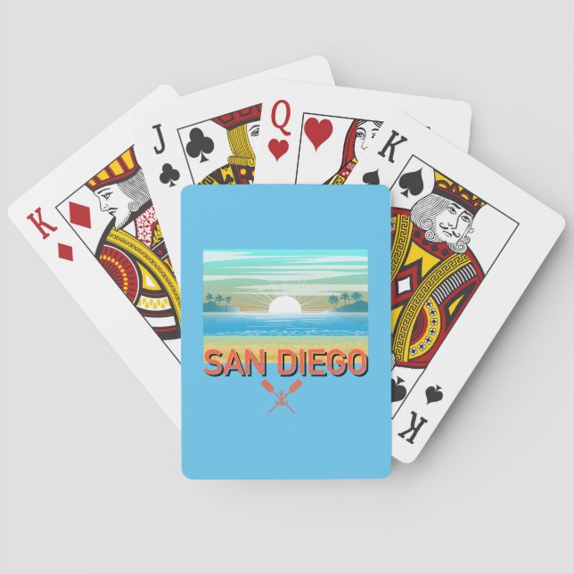 San Diego Design - Classic Playing Cards (Back)