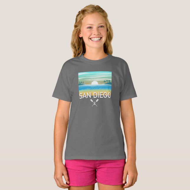 San Diego Design - Girls' Basic T-Shirt (Front Full)
