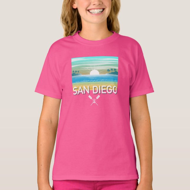San Diego Design - Girls' Basic T-Shirt (Front)