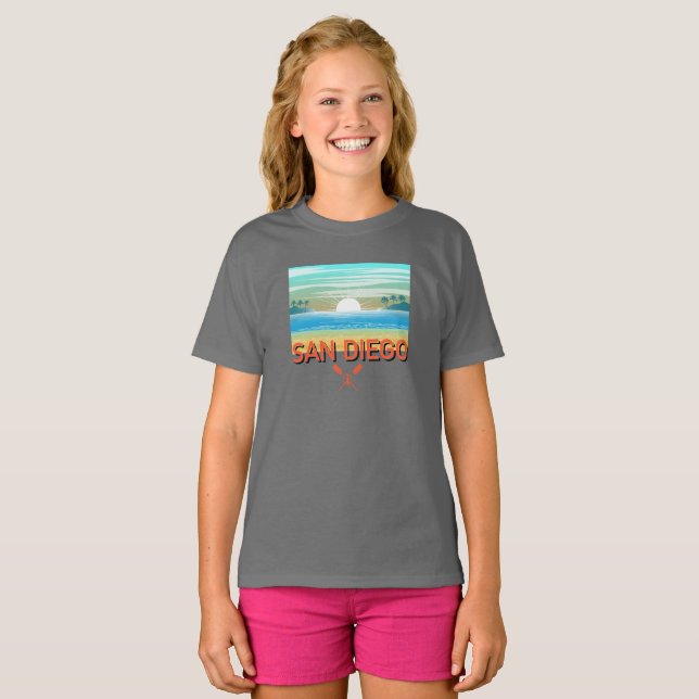 San Diego Design - Girls' Basic T-Shirt (Front Full)