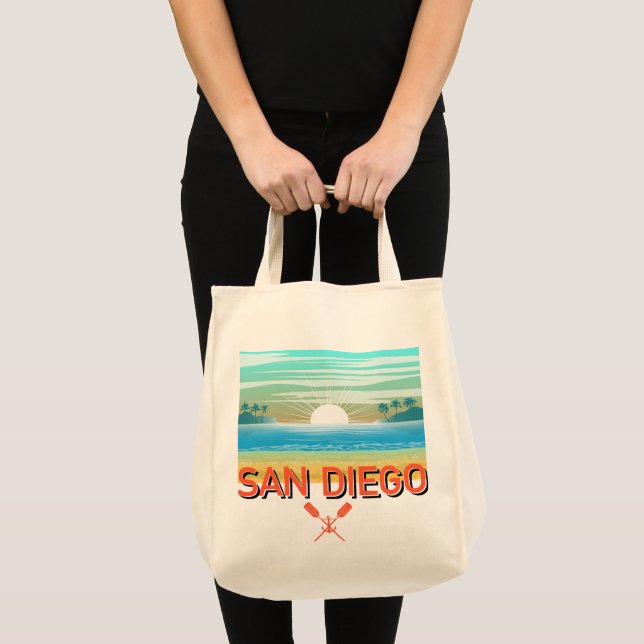 San Diego Design - Grocery Tote Bag (Front (Product))