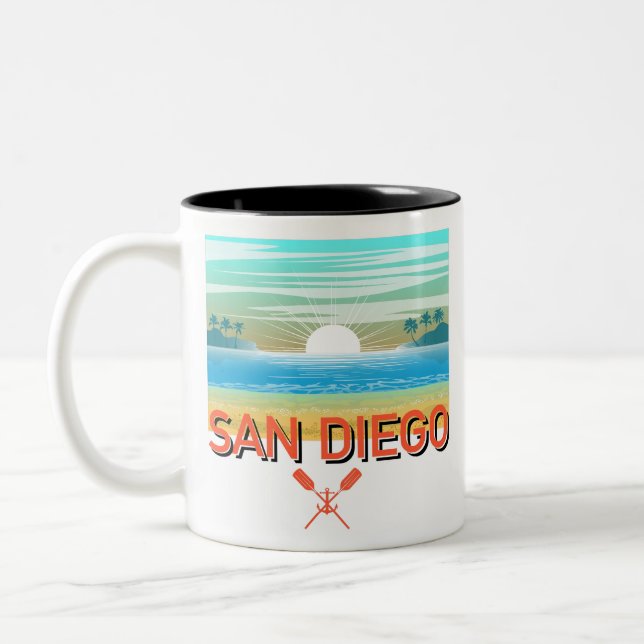 San Diego Design - Two-Tone Mug (Left)