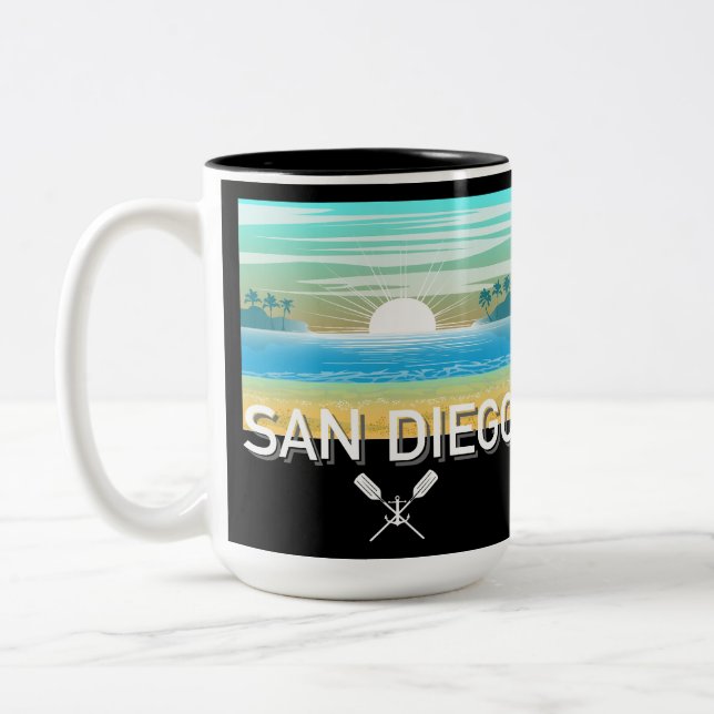San Diego Design - Two-Tone Mug (Left)