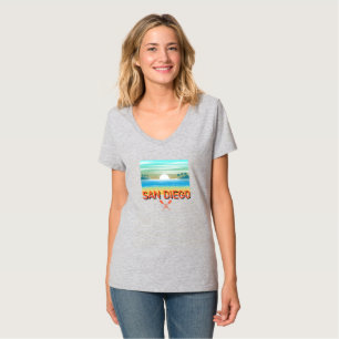San Diego Design - Women's Basic V-Neck T-Shirt