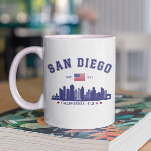 San Diego Downtown Skyline Cali Dreaming Coffee Mug