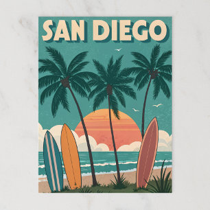 San Diego: Endless Summer Surf Vibes Postcard