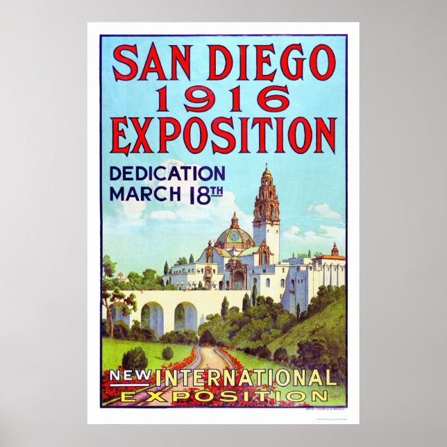 San Diego Exposition 1916 Poster (Front)