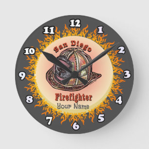 San Diego Firefighter clock