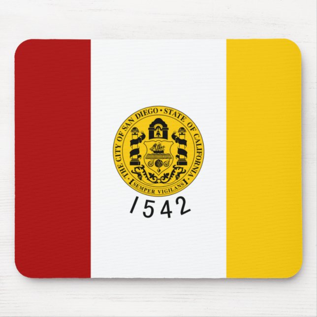San Diego Flag Mouse Mat (Front)