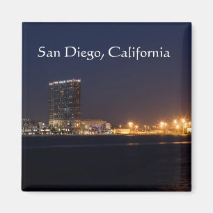 San Diego Harbour at night Magnet