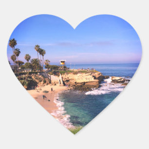 San Diego Heart Sticker