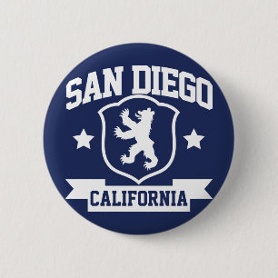 San Diego Heraldry 6 Cm Round Badge