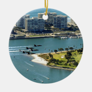 San Diego hornets Ceramic Tree Decoration