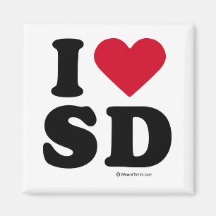 SAN DIEGO - "I LOVE SD" "I LOVE SAN DIEGO" MAGNET