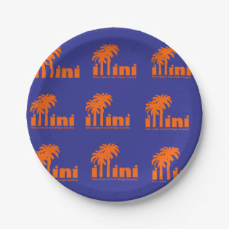 San Diego Illini Paper Plates