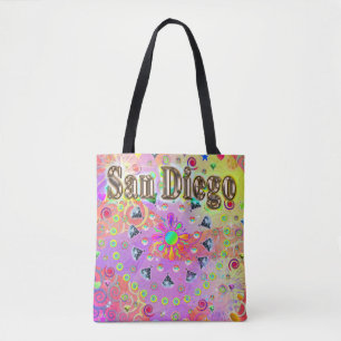San Diego Lucky Golden Tote Bag