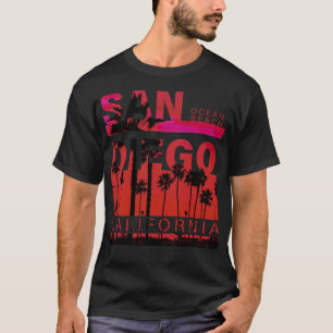 San Diego Ocean Beach ocean surfing  T-Shirt