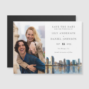 San Diego Photo Wedding Save The Date Magnetic Invitation
