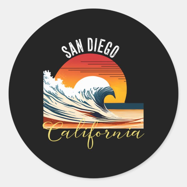 San Diego San Diego Classic Round Sticker (Front)