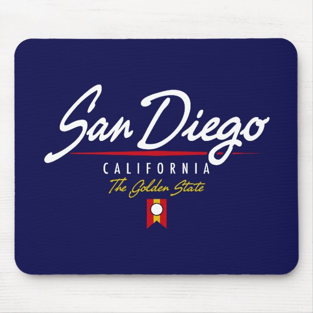 San Diego Script Mouse Mat (Front)
