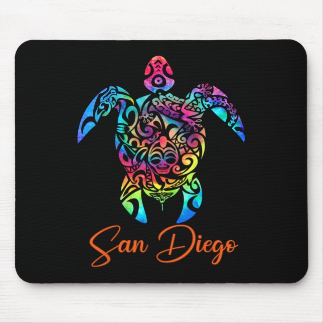 San Diego Sea Turtle Family Vacation Summer 2025  Mouse Mat (Front)