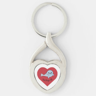 San Diego Seal Key Ring