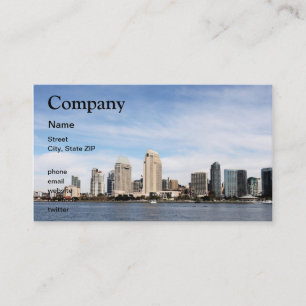 San Diego Skyline Business Card