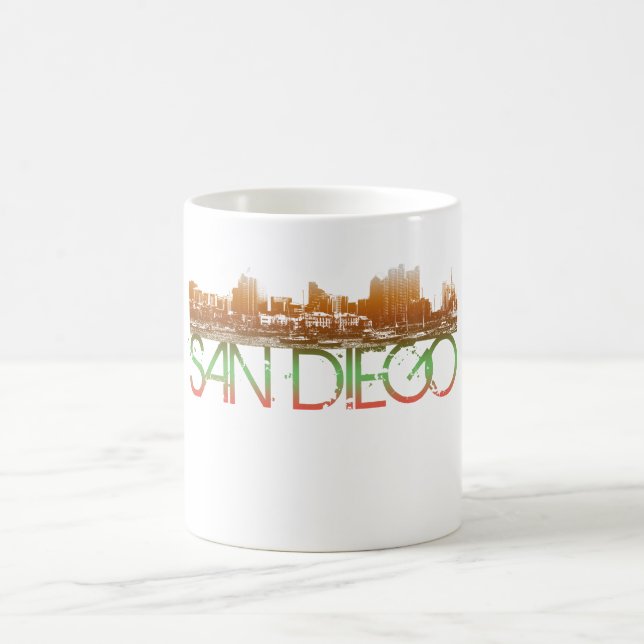 San Diego Skyline Design Coffee Mug (Center)