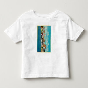 San Diego Skyline from the BaySan Diego, CA Toddler T-Shirt