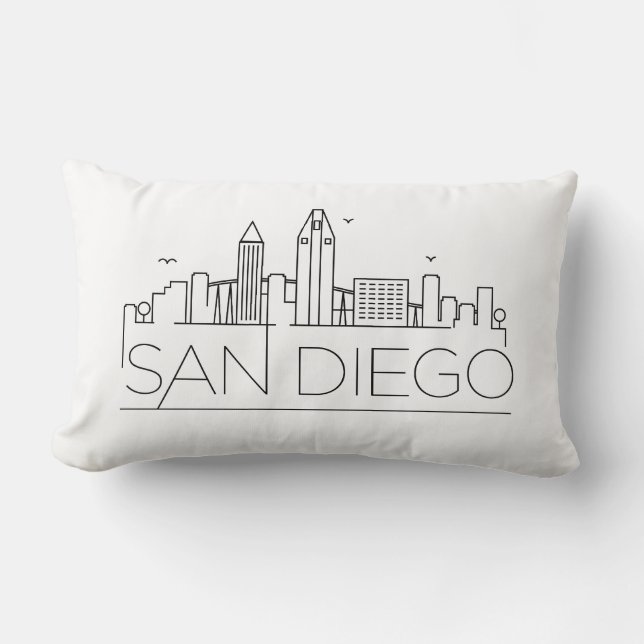 San Diego Skyline Lumbar Cushion (Front)