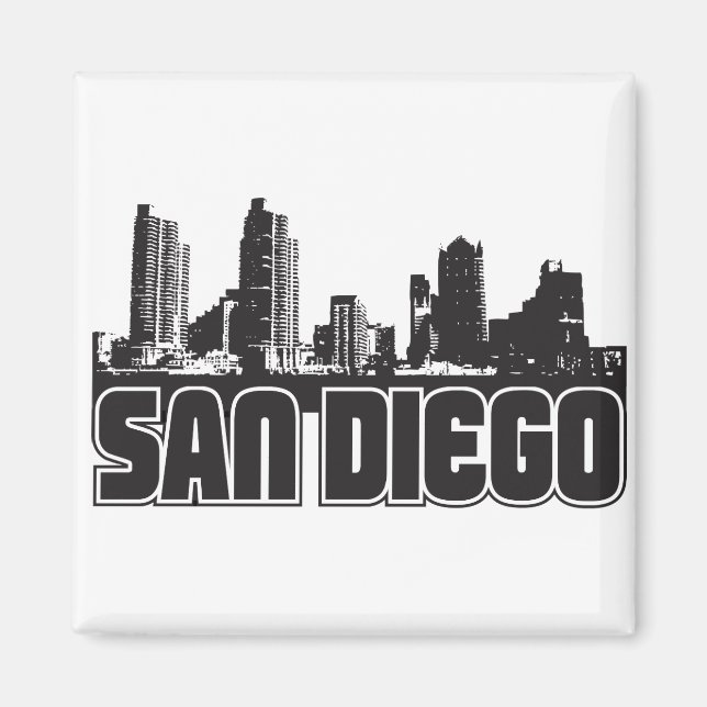 San Diego Skyline Magnet (Front)