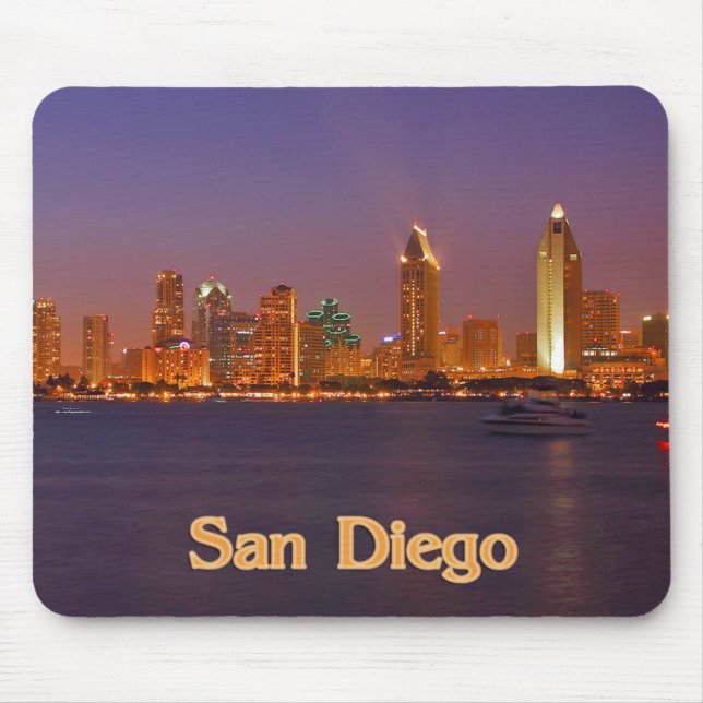 San Diego Skyline Mouse Mat (Front)