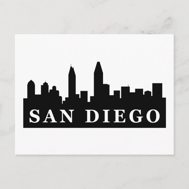 San Diego Skyline Postcard (Front)