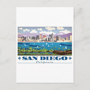 San Diego Skyline Postcard