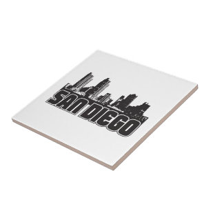 San Diego Skyline Tile