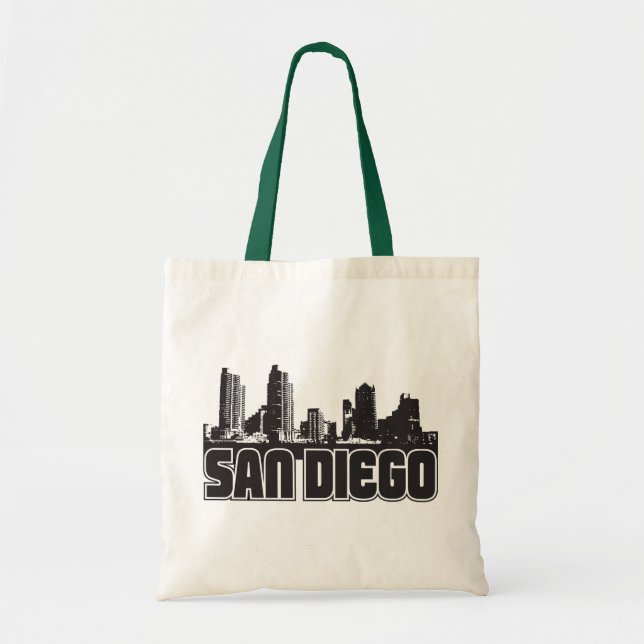 San Diego Skyline Tote Bag (Front)