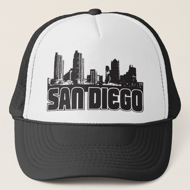 San Diego Skyline Trucker Hat (Front)