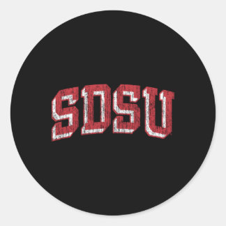 San Diego State Aztecs Arch Classic Round Sticker