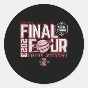 San Diego State Aztecs Final Four 2023 Basketball Classic Round Sticker