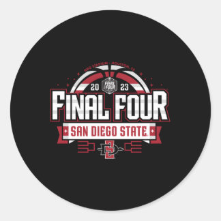 San Diego State Aztecs Final Four 2023 Basketball  Classic Round Sticker