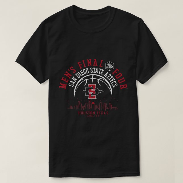 San Diego State Aztecs Final Four 2023 Basketball  T-Shirt (Design Front)