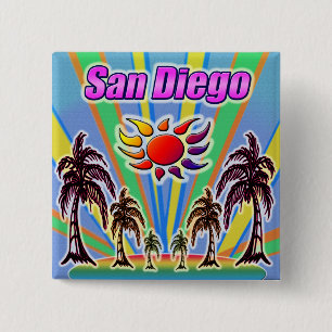 San Diego Summer Love Button