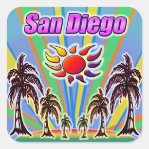 San Diego Summer Love Sticker
