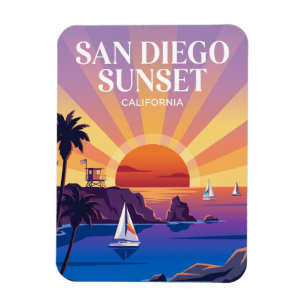 San Diego Sunset California Magnet