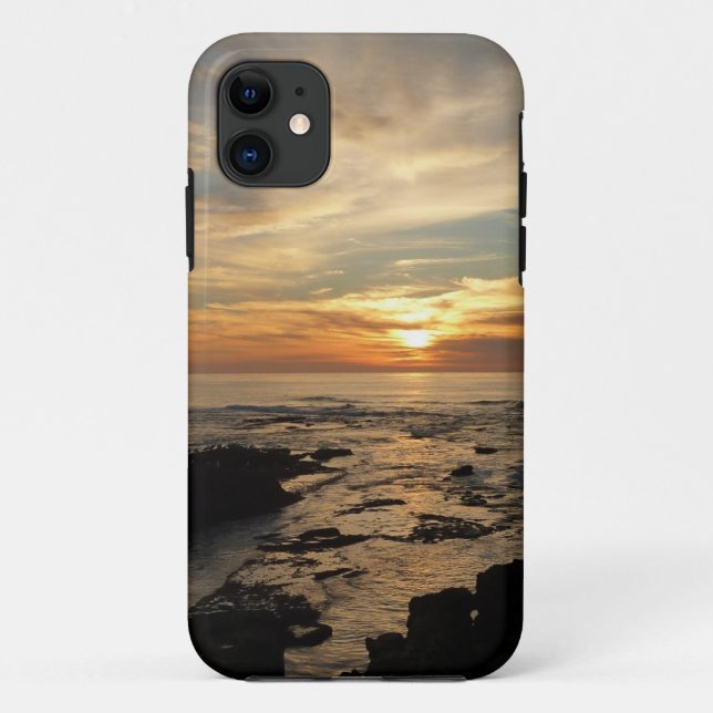 San Diego Sunset I California Seascape Case-Mate iPhone Case (Back)