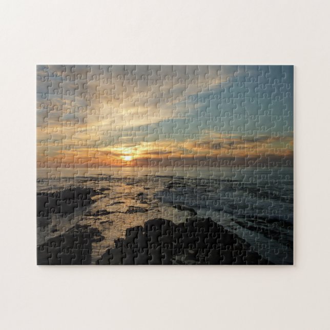 San Diego Sunset I California Seascape Jigsaw Puzzle (Horizontal)
