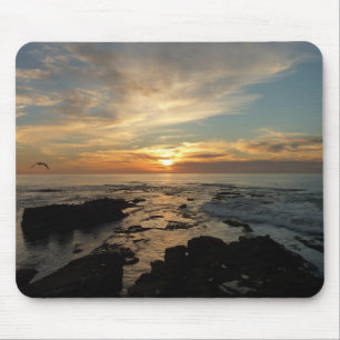 San Diego Sunset I California Seascape Mouse Mat