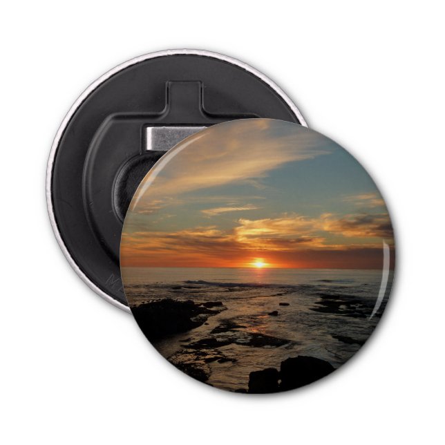 San Diego Sunset II California Seascape Bottle Opener (Front)