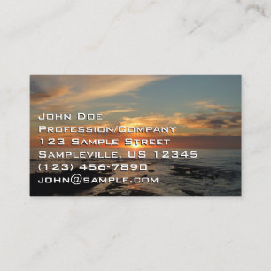 San Diego Sunset II California Seascape Business Card