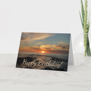 San Diego Sunset II California Seascape Card